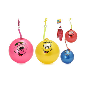 20Cm Fruit Scented Deflated Ball With Keyring Assorted Designs