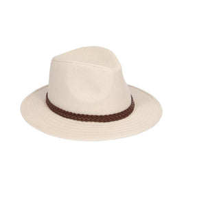 Bartleby Adult Cotton Fedora With Leather Band