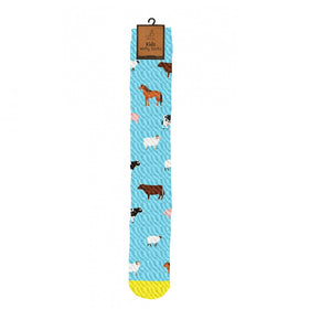 Bartleby Childs Welly Socks Assortment - Farm animal Pattern