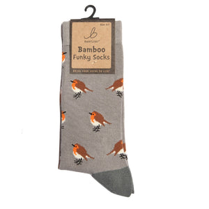 Bartleby Funky Bamboo Socks - Garden Robin Design
