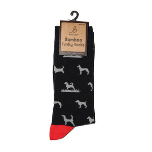 Bartleby Funky Bamboo Socks - Hunting Dogs Design
