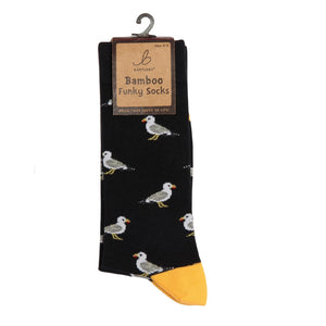 Bartleby Funky Bamboo Socks - Seagull Design