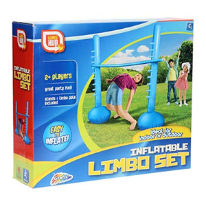 Games Hub Inflatable Limbo Pole Set Indoor Outdoor Fun Party Toy Garden Game