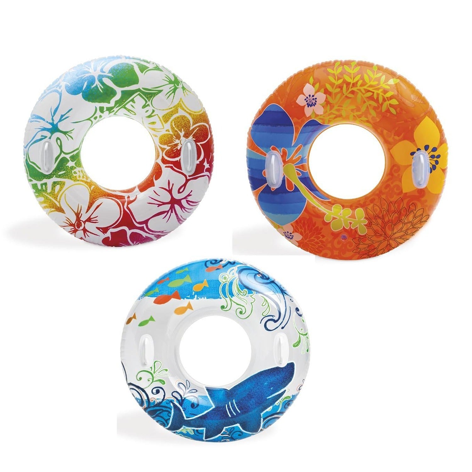 Intex Transparant Swim Ring With Handles One Supplied EasySpa Hot Tubs