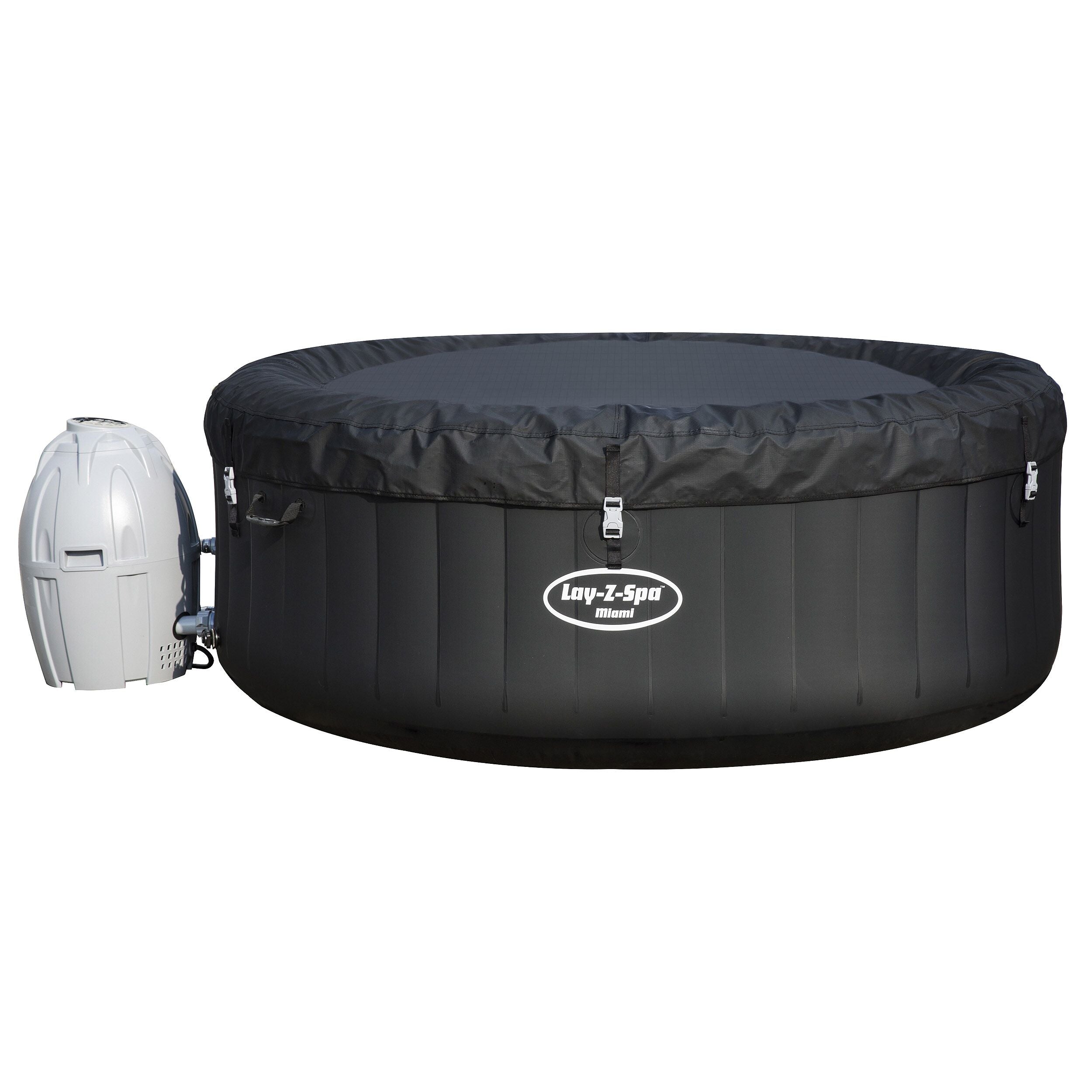 LayZSpa Miami Inflatable Hot Tub With ChemConnect EasySpa Hot Tubs