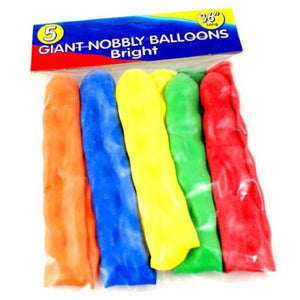 5 Giant Nobbly Balloons 36" Long
