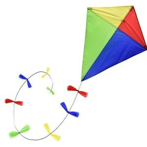 Brookite Classic Diamond Kite With Bow Tail
