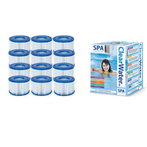 Bestway Lay-Z-Spa Accessories- 12 Filters And Chemical Starter Set