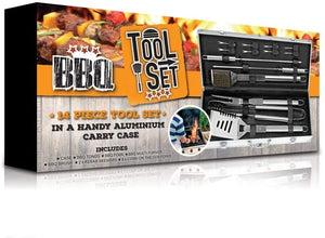 14 Piece BBQ Tool Set In Aluminium Carry Case