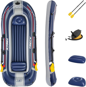 Bestway Hydro-Force Treck Inflatable 3 Person Boat - Rubber Dinghy