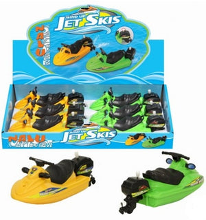 6x Plastic Wind Up Jet Ski